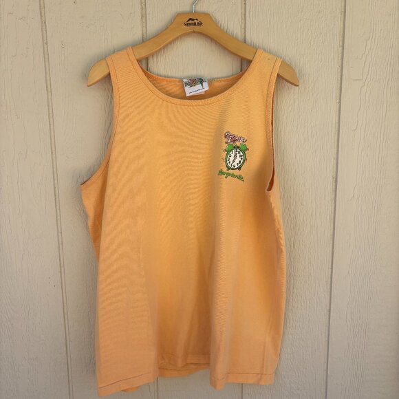 Margaritaville Other - Vintage Jimmy Buffet Margaritaville Tank Top Men's Large Orange Parrot Key West